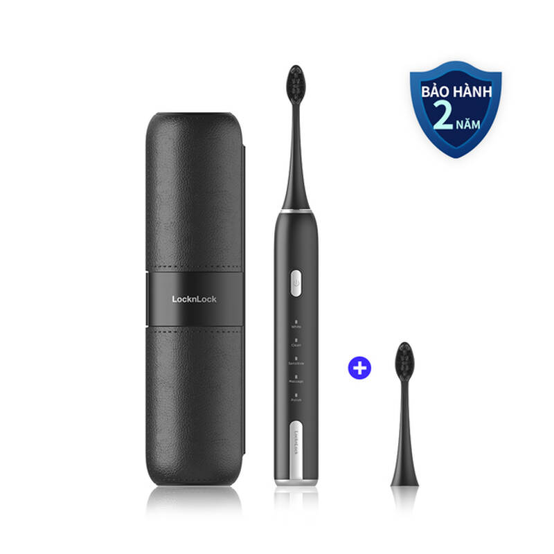 LocknLock Electric Toothbrush 3.7V, 2W - 2 Colors (Black, White) - ENR386 image number null